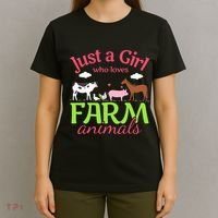 Farm Animal Just a Who Loves Farm Animals T-Shirt thumb 4
