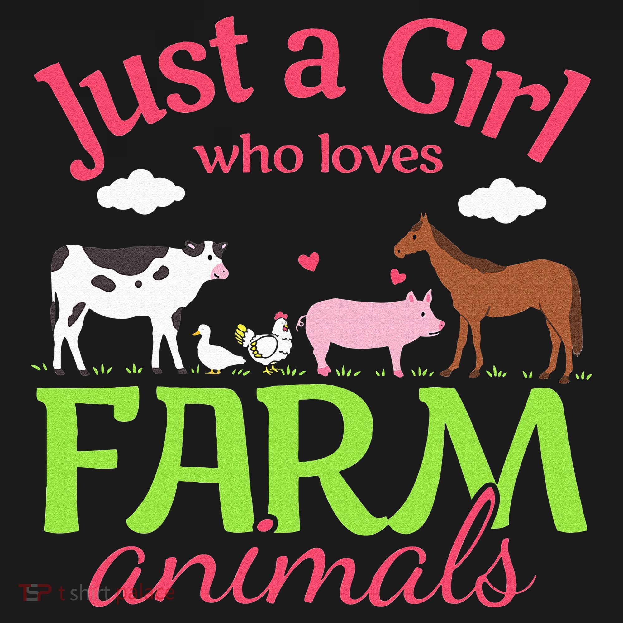 Farm Animal Just a Who Loves Farm Animals Women's Hoodie