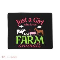 Farm Animal Just a Who Loves Farm Animals Mousepad thumb 0