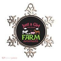 Farm Animal Just a Who Loves Farm Animals Ornament thumb 0