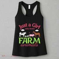 Farm Animal Just a Who Loves Farm Animals Women's Tank Top thumb 3