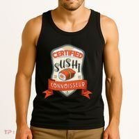 Funny Asian Japan Sushi Lover Award Tank Top thumb 3