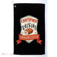 Funny Asian Japan Sushi Lover Award Golf Towel thumb 0