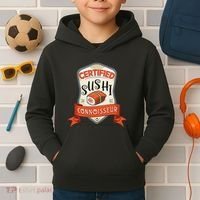 Funny Asian Japan Sushi Lover Award Kids Hoodie thumb 2