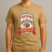 Funny Asian Japan Sushi Lover Award T-Shirt thumb 3