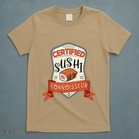 Funny Asian Japan Sushi Lover Award T-Shirt thumb 5