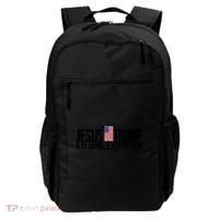 Funny American Jesus Is My Savior Trump Is My President Gift Funny Gift Backpack thumb 0