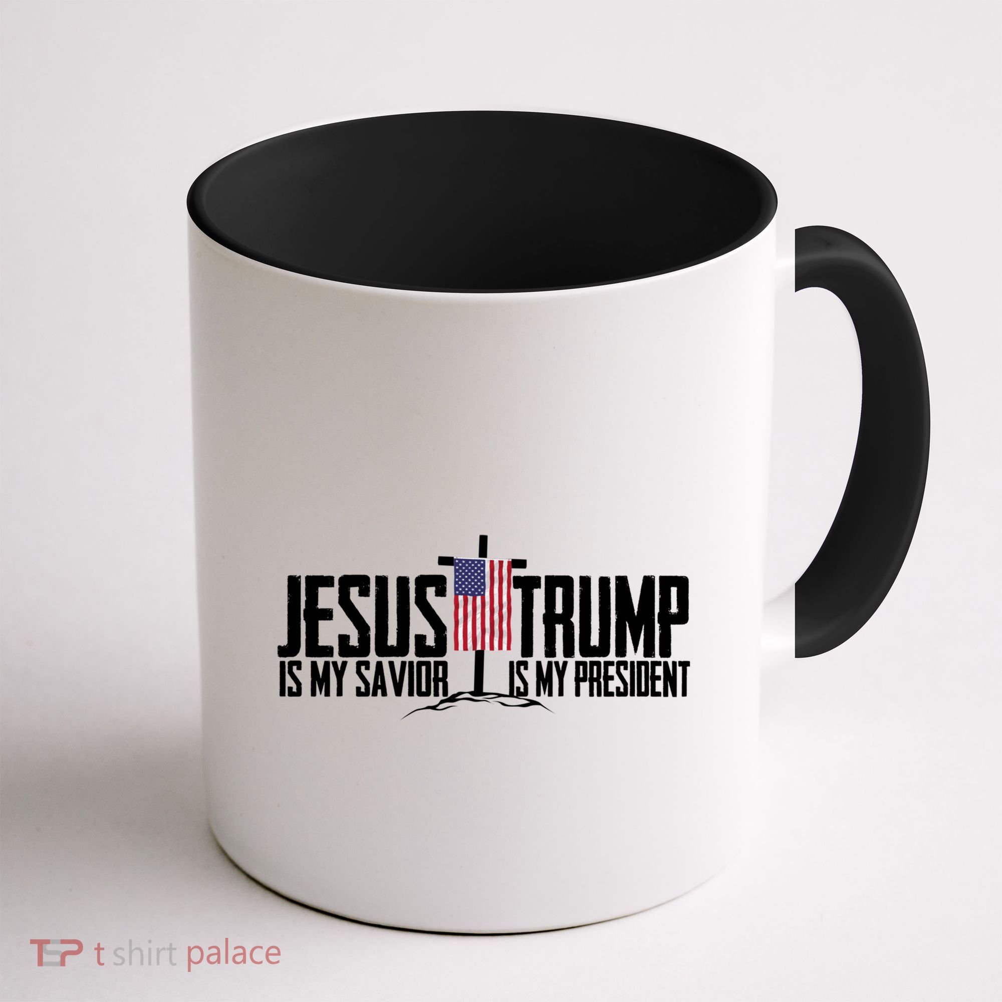 Funny American Jesus Is My Savior Trump Is My President Gift Funny Gift Coffee Mug