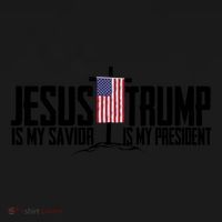 Funny American Jesus Is My Savior Trump Is My President Gift Funny Gift Women's Hoodie thumb 2