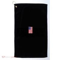 Funny American Jesus Is My Savior Trump Is My President Gift Funny Gift Golf Towel thumb 0
