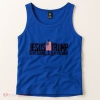 Funny American Jesus Is My Savior Trump Is My President Gift Funny Gift Tank Top thumb 2