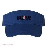 Funny American Jesus Is My Savior Trump Is My President Gift Funny Gift Visor thumb 0