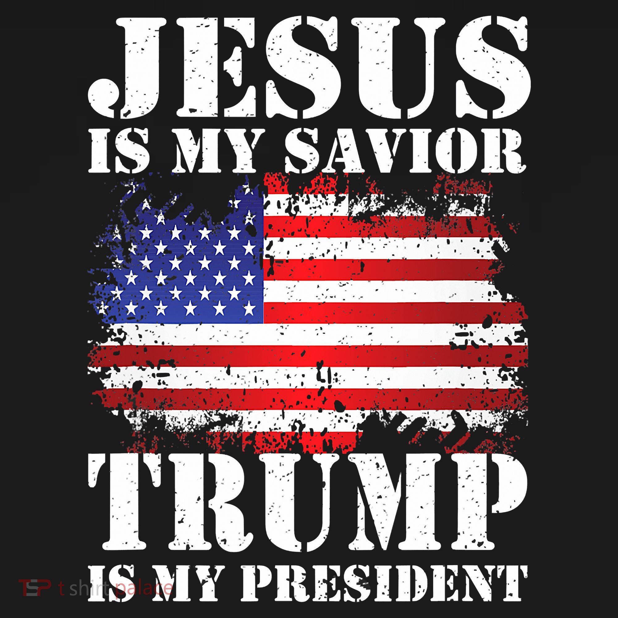 Funny American Jesus Is My Savior Trump Is My President Women's Hoodie