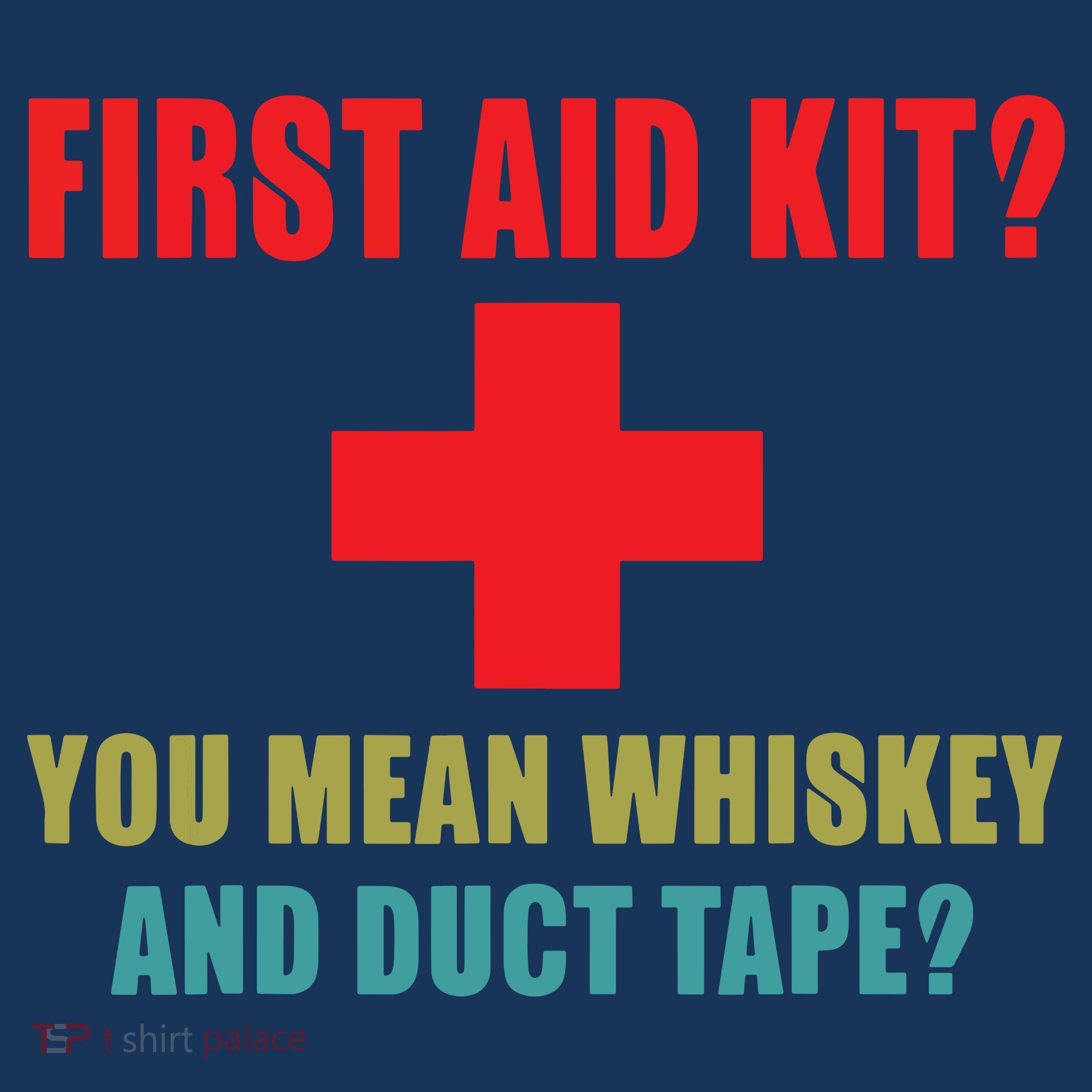 First Aid Kit Whiskey And Duct Tape Funny Dad Joke Gag Apron