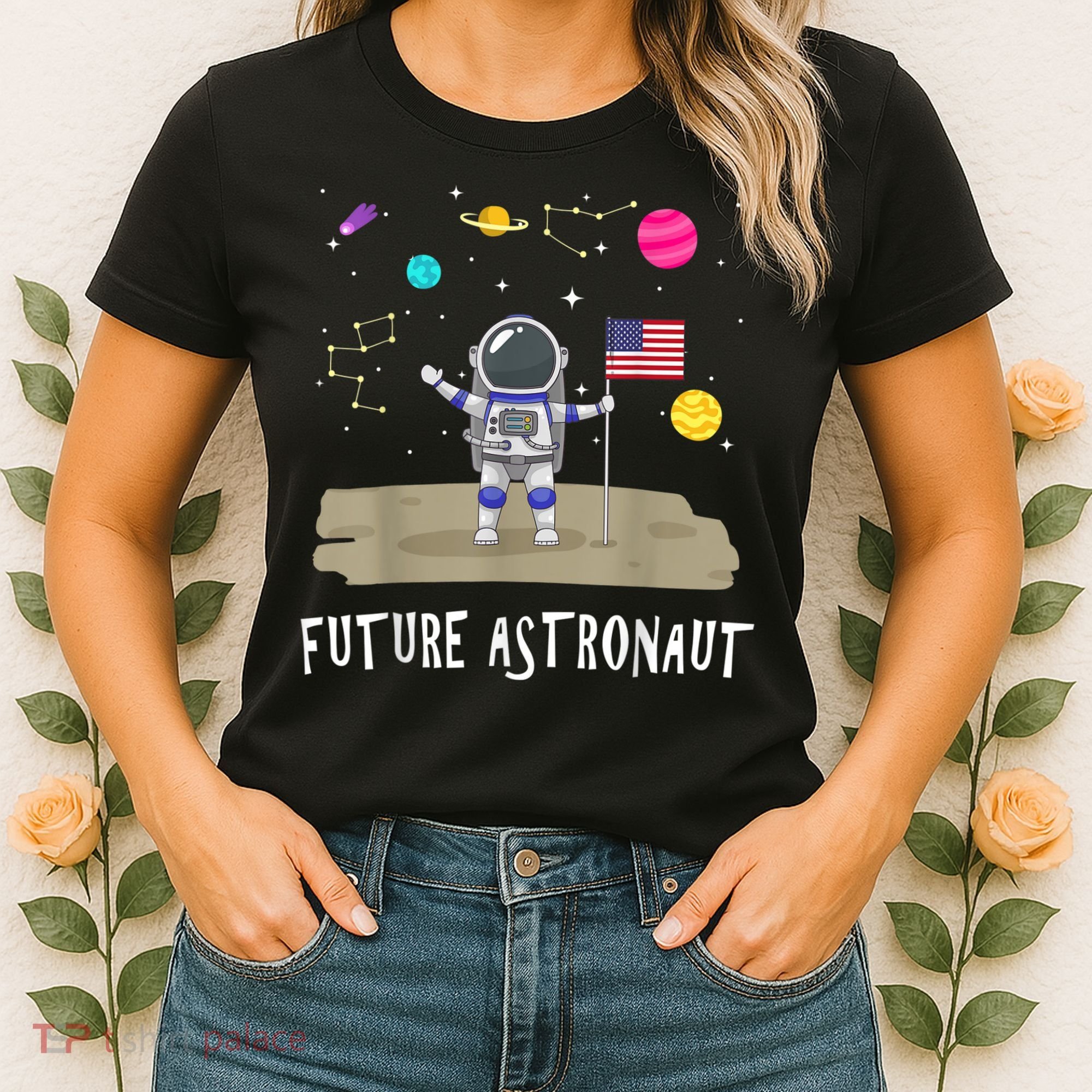Future Astronaut Kids And Adults Astronomy And Space Lover Women's T-Shirt