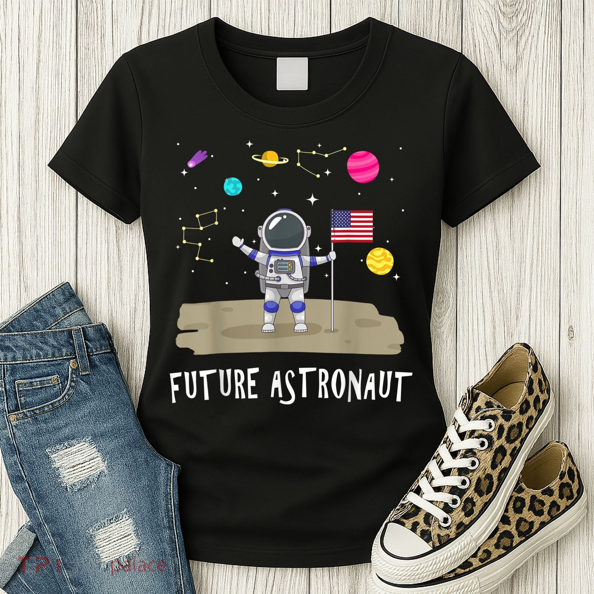 Future Astronaut Kids And Adults Astronomy And Space Lover Women's T-Shirt