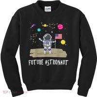 Future Astronaut Kids And Adults Astronomy And Space Lover Kids Sweatshirt thumb 0