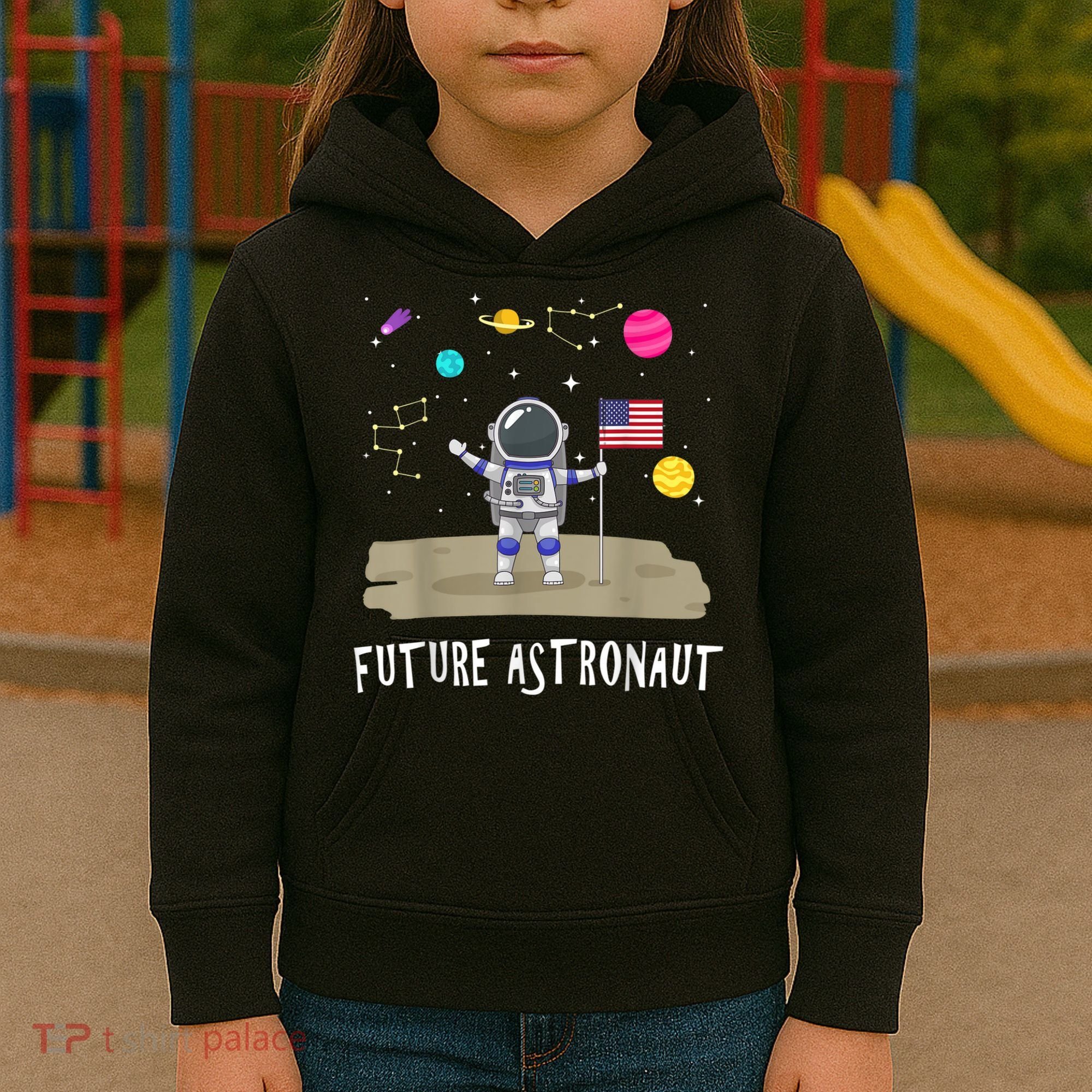 Future Astronaut Kids And Adults Astronomy And Space Lover Kids Hoodie