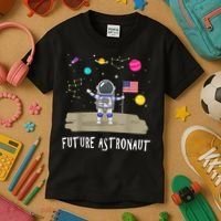Future Astronaut Kids And Adults Astronomy And Space Lover Kids T-Shirt thumb 3