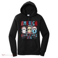 Funny America Killing It Since 1776 Horror 4th Of July Usa Women's Hoodie thumb 0