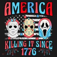 Funny America Killing It Since 1776 Horror 4th Of July Usa Visor thumb 3