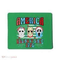 Funny America Killing It Since 1776 Horror 4th Of July Usa Mousepad thumb 0