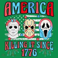 Funny America Killing It Since 1776 Horror 4th Of July Usa Baby Bodysuit thumb 2
