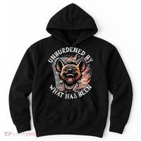 Funny Anti Kamala The Cackling Hyena Unburdened Quote Hoodie thumb 0