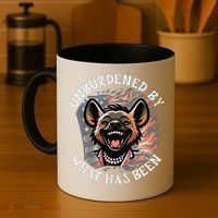 Funny Anti Kamala The Cackling Hyena Unburdened Quote Coffee Mug thumb 4