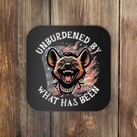 Funny Anti Kamala The Cackling Hyena Unburdened Quote Coaster thumb 0