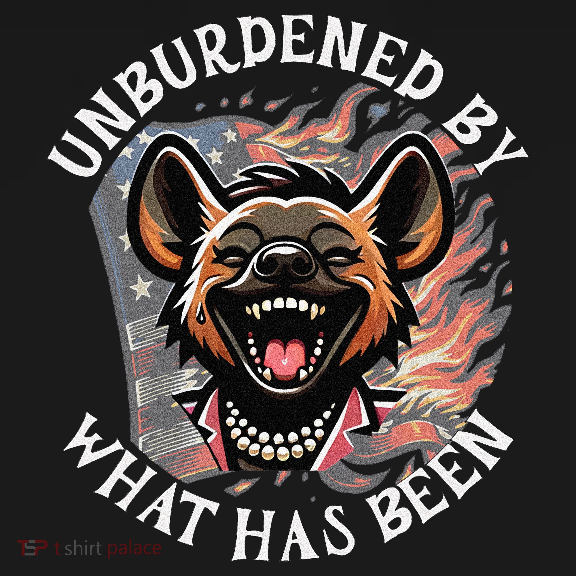 Funny Anti Kamala The Cackling Hyena Unburdened Quote Women's Hoodie