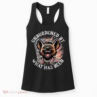 Funny Anti Kamala The Cackling Hyena Unburdened Quote Women's Tank Top thumb 0