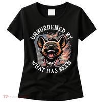 Funny Anti Kamala The Cackling Hyena Unburdened Quote Women's T-Shirt thumb 0
