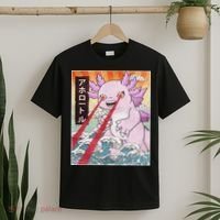 Funny Animal Kaiju Axolotl Japanese Monster  T-Shirt thumb 2