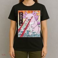 Funny Animal Kaiju Axolotl Japanese Monster  T-Shirt thumb 4