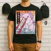 Funny Animal Kaiju Axolotl Japanese Monster  T-Shirt thumb 6