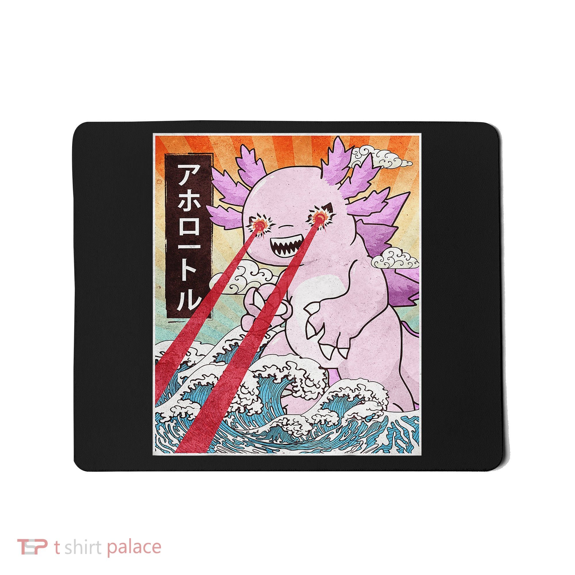Funny Animal Kaiju Axolotl Japanese Monster  Mousepad