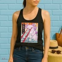 Funny Animal Kaiju Axolotl Japanese Monster  Women's Tank Top thumb 2