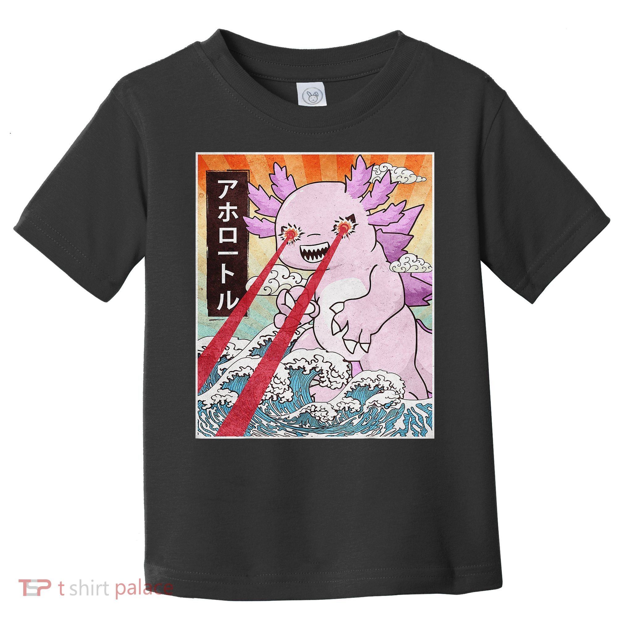 Funny Animal Kaiju Axolotl Japanese Monster  Toddler T-Shirt