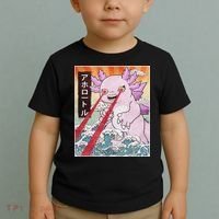 Funny Animal Kaiju Axolotl Japanese Monster  Toddler T-Shirt thumb 2