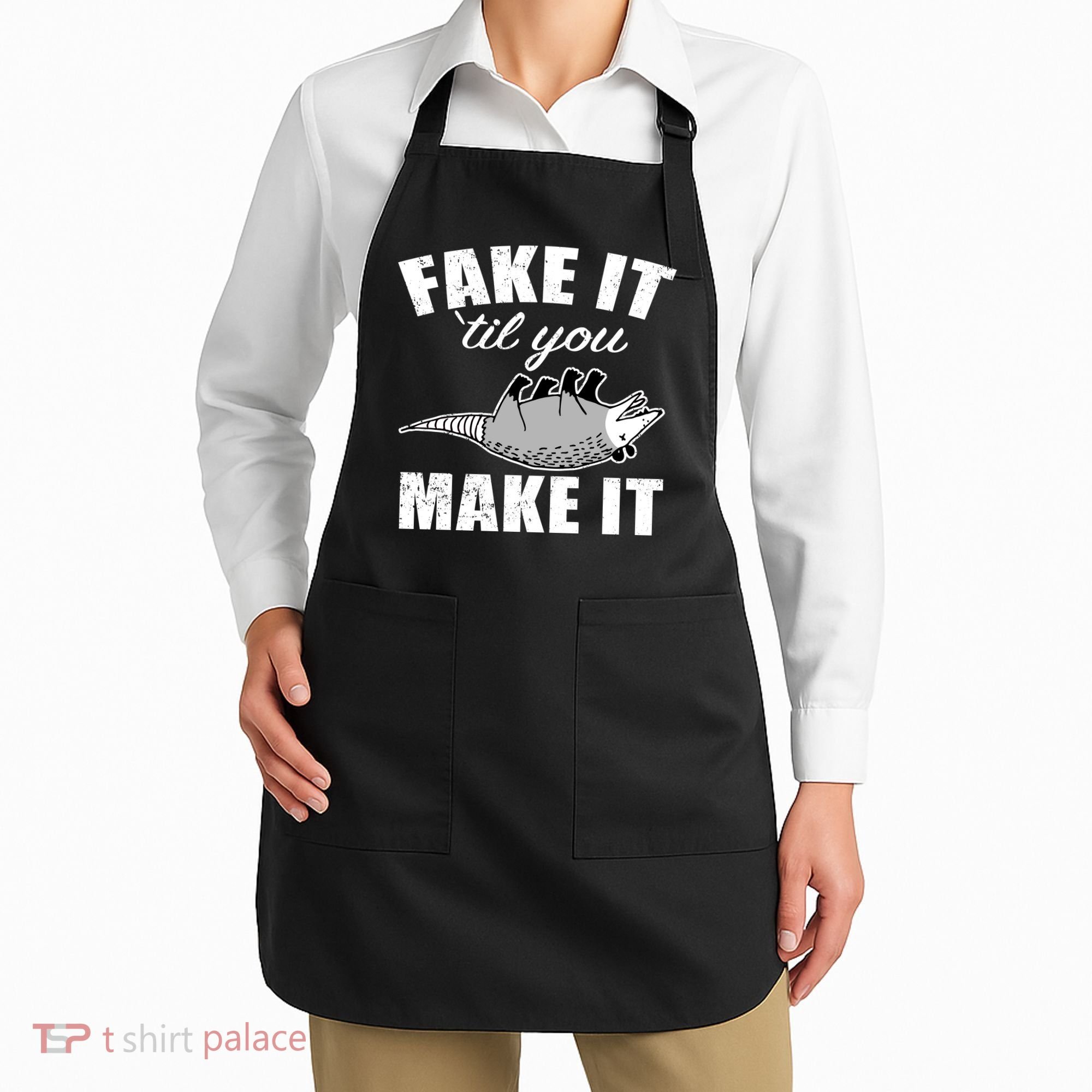 Fake It Or Make It Opossum Apron