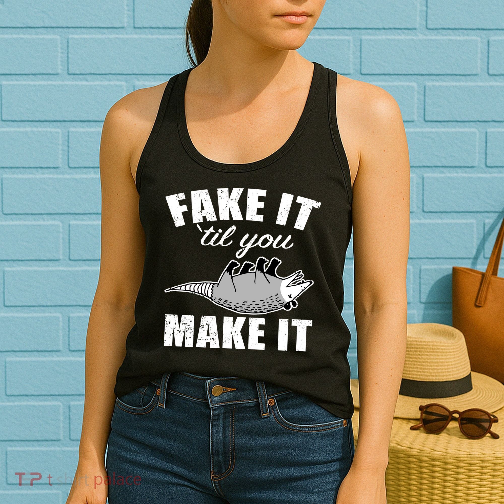 Fake It Or Make It Opossum Women's Tank Top