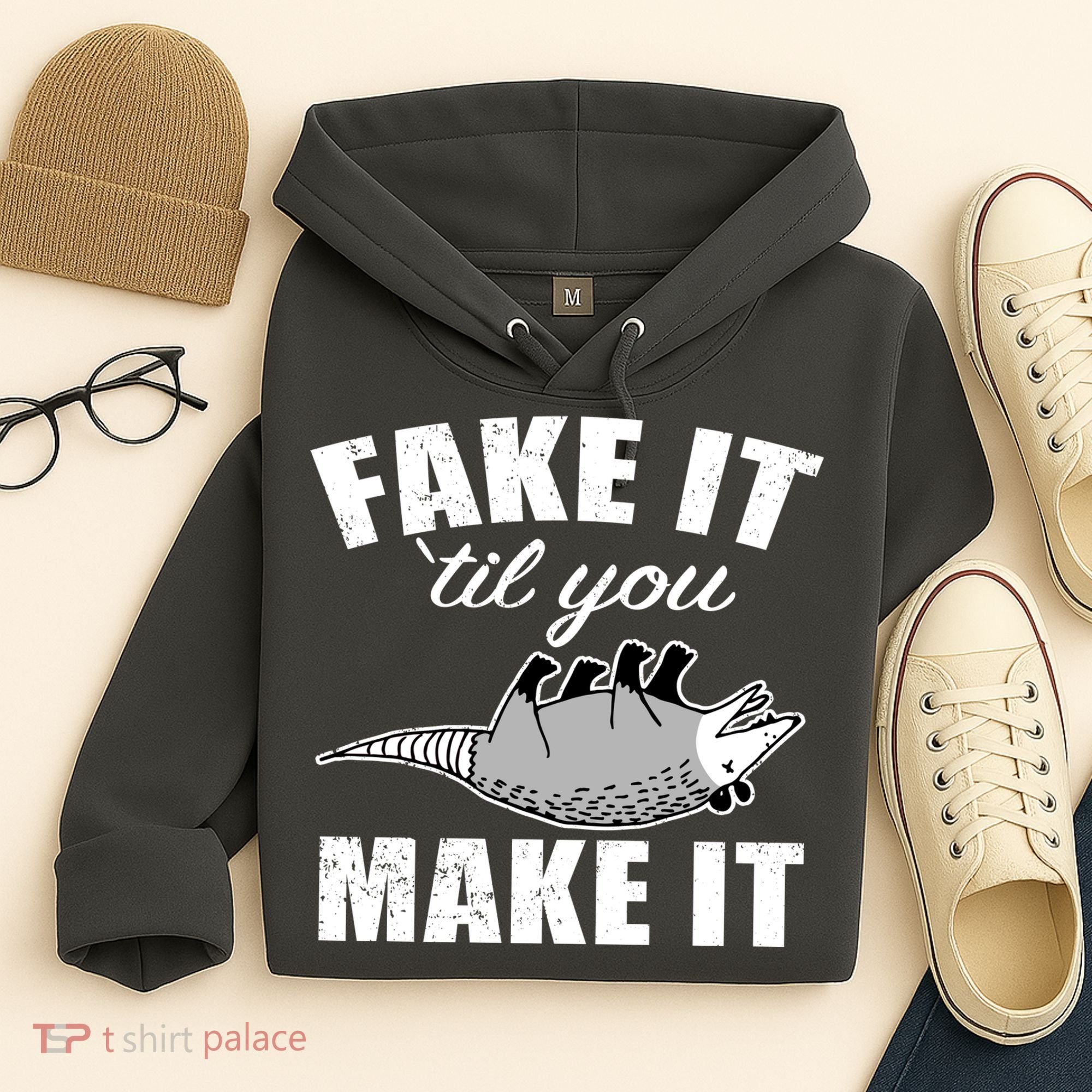Fake It Or Make It Opossum Hoodie