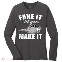 Fake It Or Make It Opossum Women's Long Sleeve Shirt thumb 0