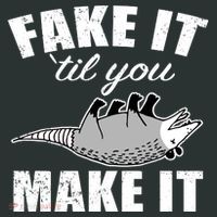 Fake It Or Make It Opossum Women's Long Sleeve Shirt thumb 2