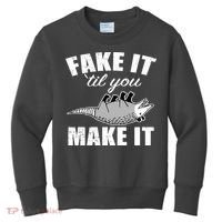 Fake It Or Make It Opossum Kids Sweatshirt thumb 0