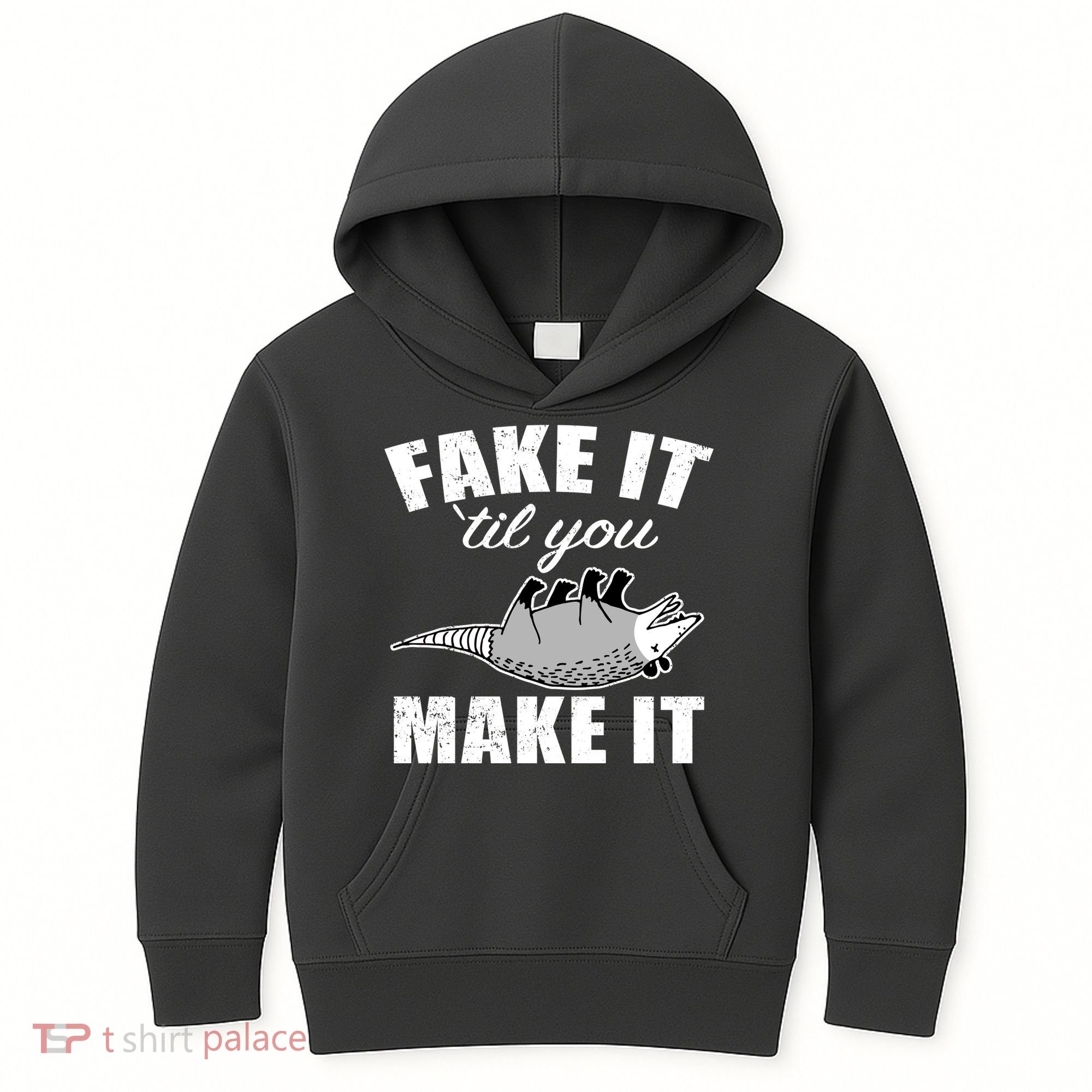 Fake It Or Make It Opossum Kids Hoodie