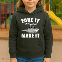 Fake It Or Make It Opossum Kids Hoodie thumb 3