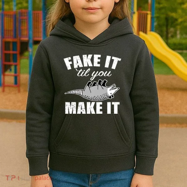 Fake It Or Make It Opossum Kids Hoodie