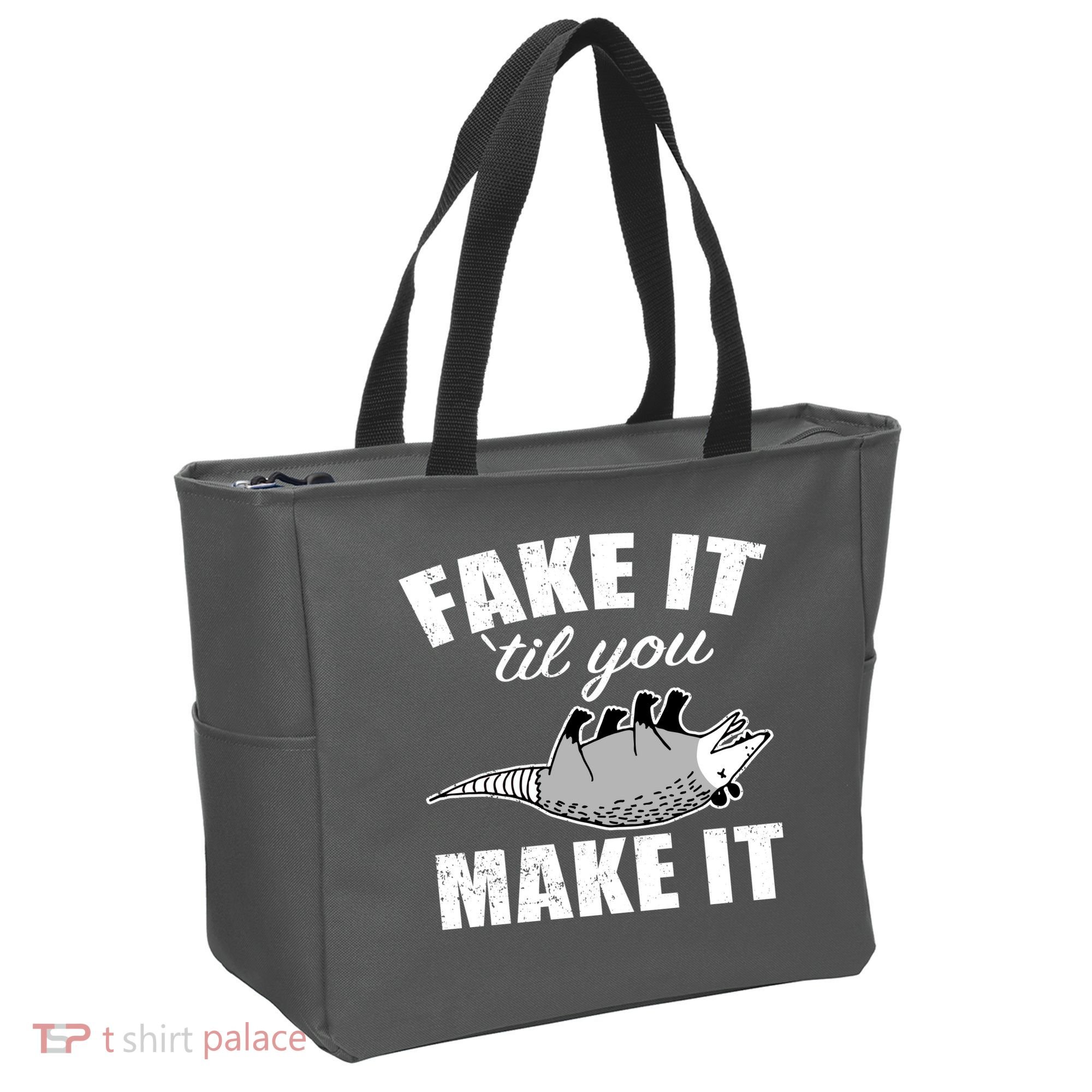 Fake It Or Make It Opossum Tote Bag